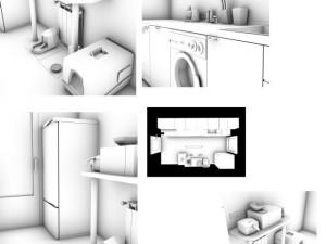 kitchen 3Dモデル