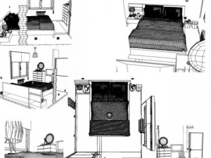 camera da letto Modello 3D