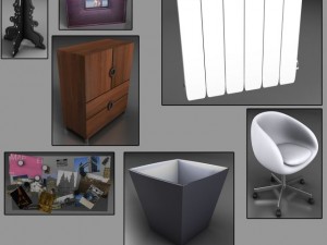 office room Model 3D