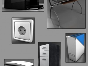office room Model 3D