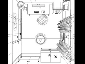 kantoor kamer 3D Model