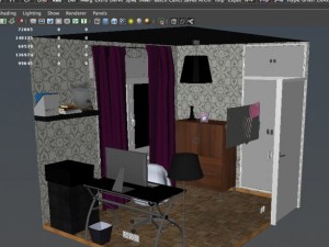 office room Model 3D