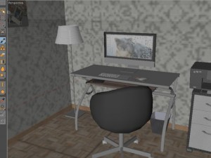 office room Model 3D