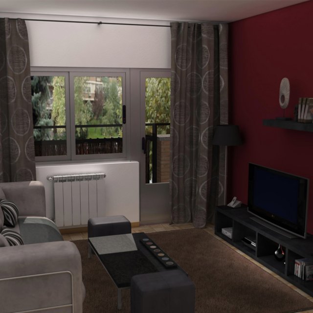 living room Model 3D .c4d .max .obj .3ds .fbx .stl .blend 