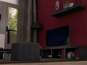 living room Model 3D