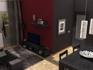 living room Model 3D