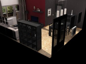 living room Model 3D