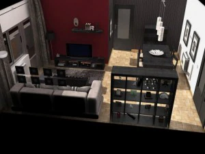 woonkamer 3D Model