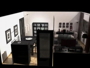 woonkamer 3D Model
