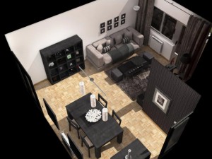 living room Model 3D