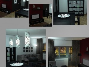 living room Model 3D