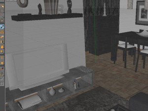 living room Model 3D