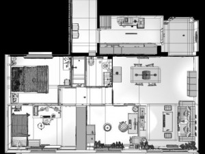 entire apartment 3D 모델