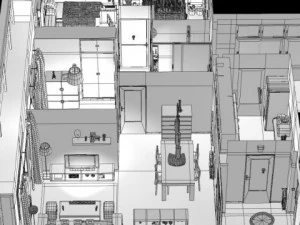 entire apartment 3D Model
