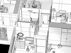 entire apartment 3D Model