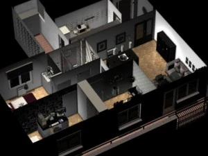 entire apartment 3D Model