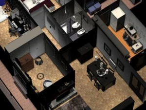 entire apartment 3D Model