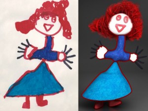 redhead doll 3D 모델