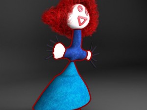 redhead doll 3D Model