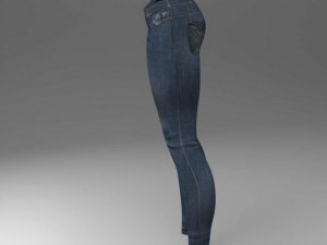 female jeans Modèle 3D