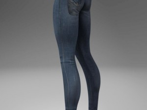 female jeans Modèle 3D