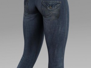 female jeans Modèle 3D
