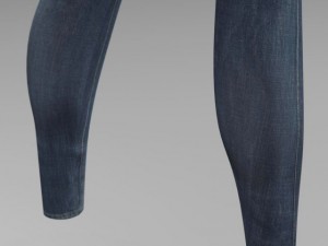 female jeans Modèle 3D