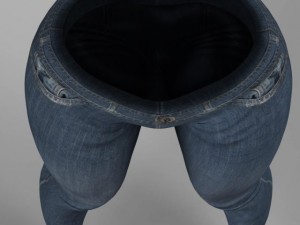 female jeans Modèle 3D