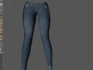 female jeans Modèle 3D