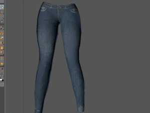 female jeans 3D Model