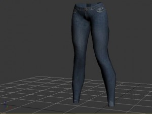 female jeans Modèle 3D