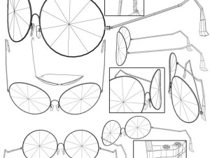 occhiali da sole Modello 3D