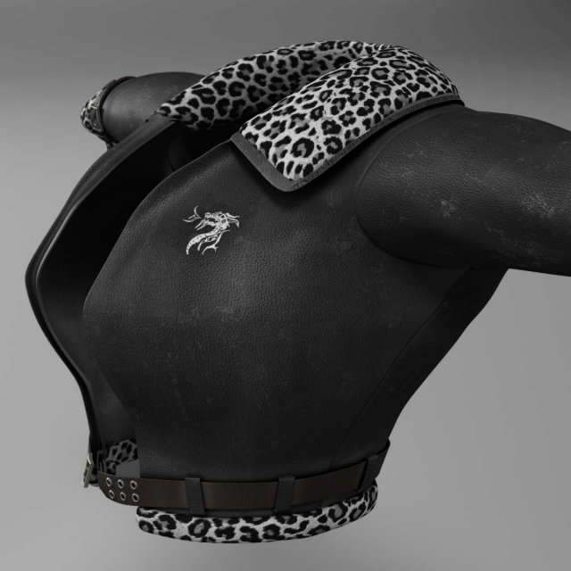 aviator jacket Model 3D .c4d .max .obj .3ds .fbx .stl .blend 