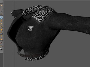 aviator jacket Model 3D