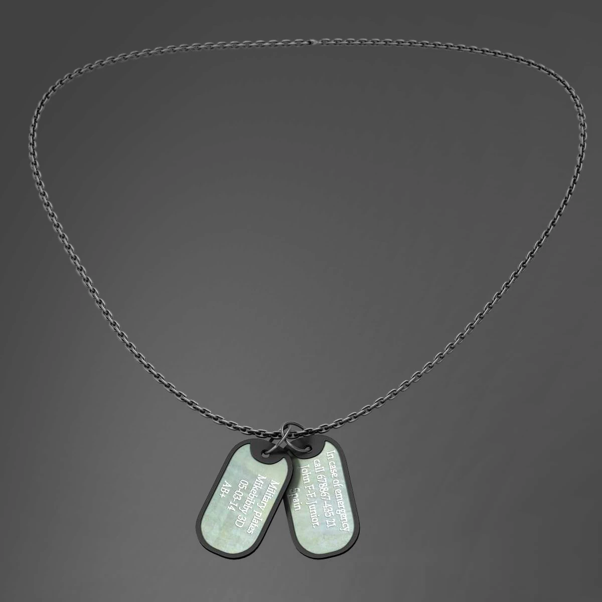 collana Modello 3D .c4d .max .obj .3ds .fbx .stl .blend 