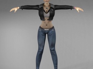 aviator woman Modelo 3D