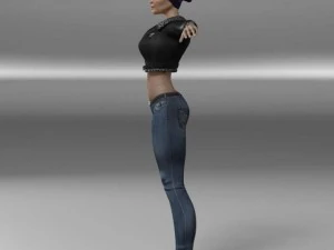 aviator woman 3D Model