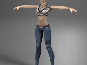aviator woman Modelo 3D