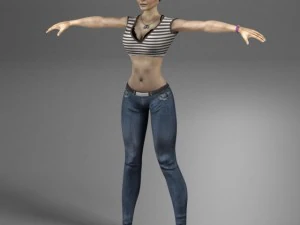 aviator woman 3D Model