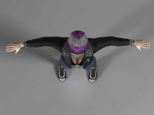 aviator woman Modelo 3D