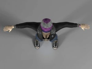 aviator woman 3D Model