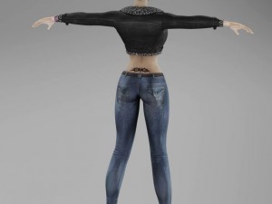 aviator woman Modelo 3D