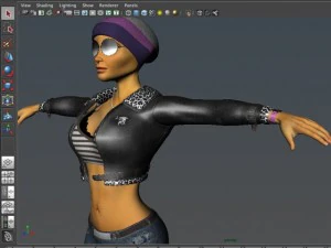 aviator woman 3D Model
