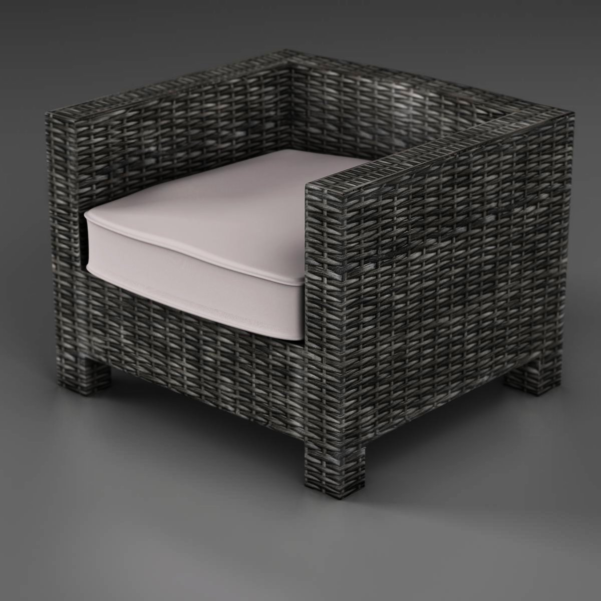 Плетеная мебель 3д модель