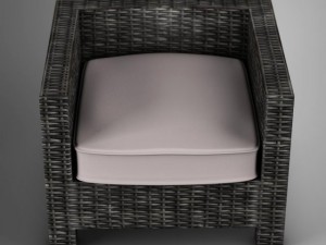 wicker couch 3Dモデル