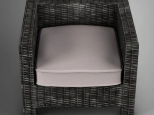 wicker couch 3D Model