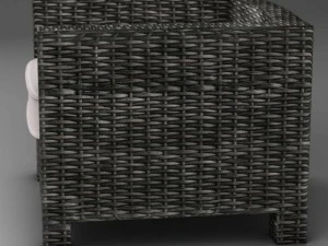 wicker couch 3D Model