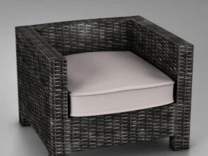 wicker couch 3D Model
