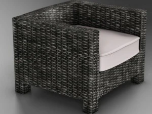 wicker couch 3D Model