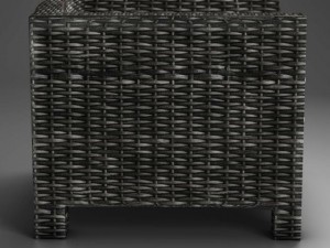 wicker couch 3Dモデル